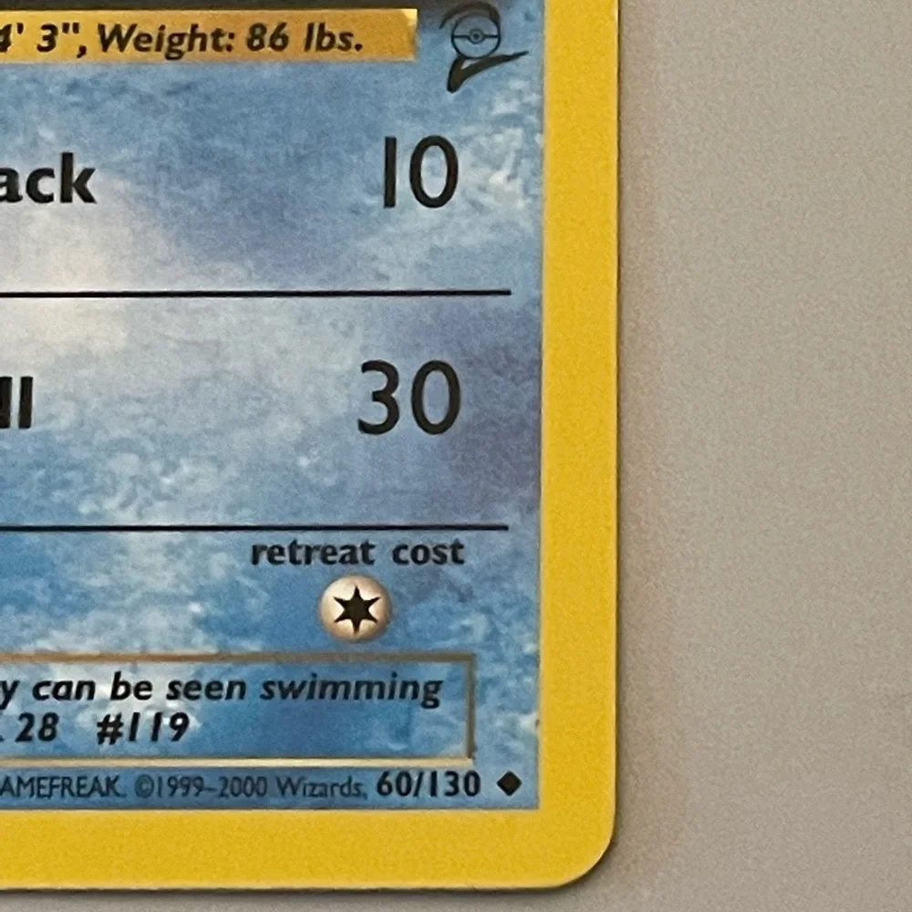 Pokémon Base Set 2 cards, set of 6 including Uncommon Seaking (60/130)